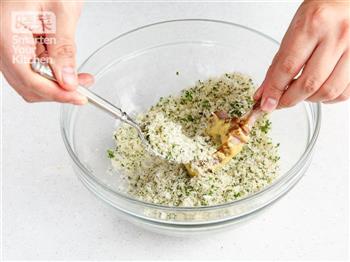 法式蒜香煎羊排配菠菜烩饭的做法图解5