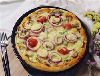 松软蘑菇披萨的做法步骤15