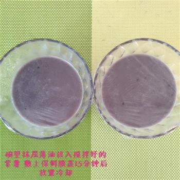 奶香紫薯布丁的做法图解3