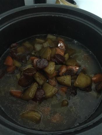 简易土豆腊肠饭的做法步骤5