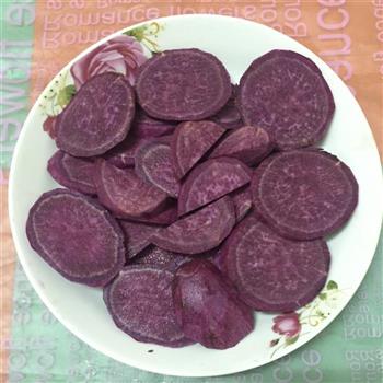 紫薯椰汁千层糕的做法步骤2