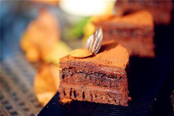 巧克力落叶蛋糕的做法步骤26