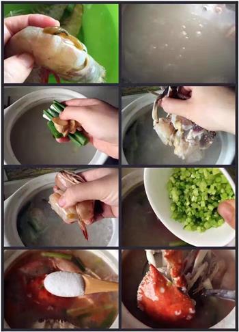 潮汕海鲜粥的做法步骤3