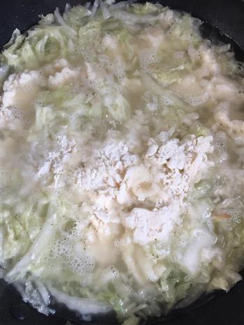 虾皮白菜疙瘩汤的做法图解4