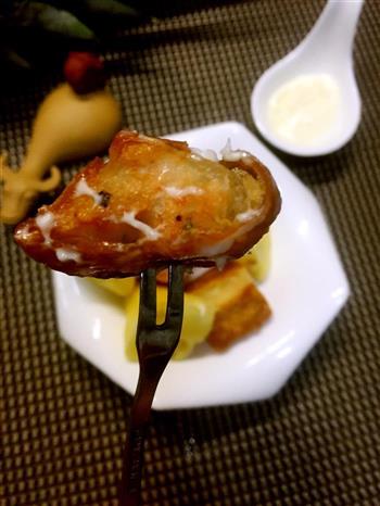 金玉满堂—菠萝油条虾的做法步骤17