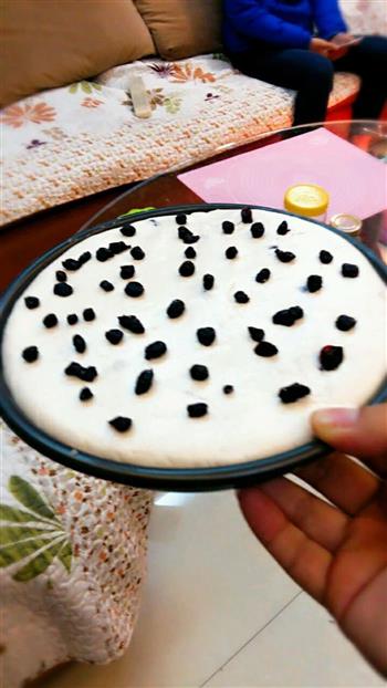 瑞雪兆丰年-蓝莓椰蓉糯米糕的做法图解1