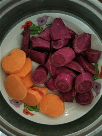 芝麻-紫薯花卷包的做法步骤3