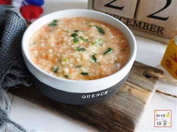 番茄银鳕鱼小米疙瘩汤的做法步骤14