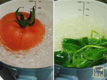 番茄银鳕鱼小米疙瘩汤的做法图解4