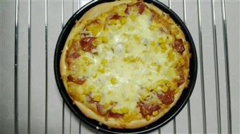 香肠玉米披萨的做法步骤10