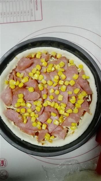 香肠玉米披萨的做法步骤8