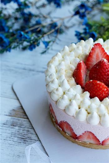 草莓可可慕斯蛋糕的做法图解12