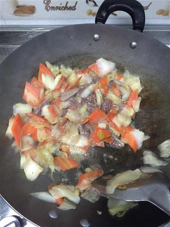 胡萝卜白菜溜肝尖的做法步骤8
