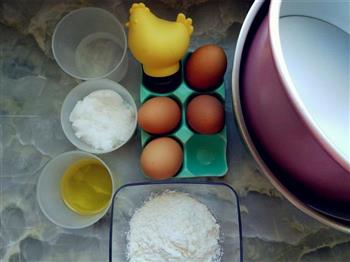 豆沙裱花蛋糕的做法步骤1