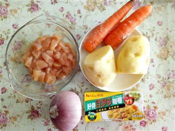 鸡肉土豆咖喱饭的做法步骤1