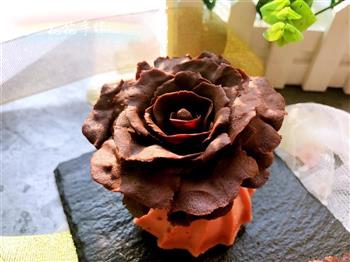 手工巧克力玫瑰花的做法步骤10