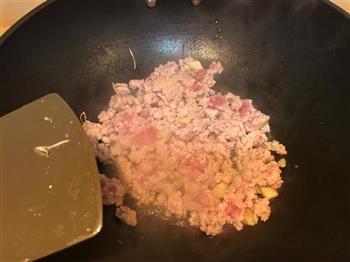 榄菜豆角肉末的做法图解3