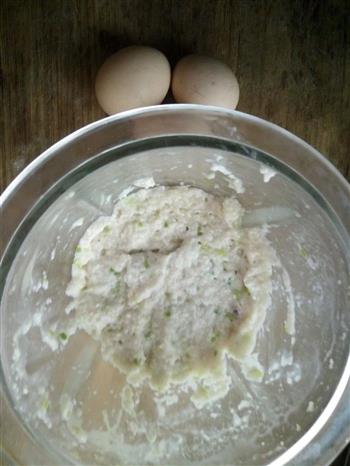 鸡蛋肉泥淮山煎饼的做法图解1