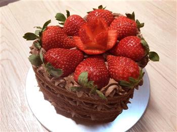 香浓巧克力草莓蛋糕的做法图解20