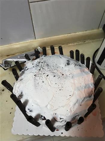 朋友生日 做的千层巧克力蛋糕的做法步骤27