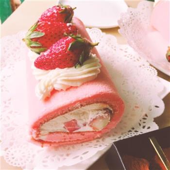 草莓蛋糕卷的做法步骤9