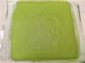 冬日里的一抹绿-菠菜蛋糕卷的做法步骤11