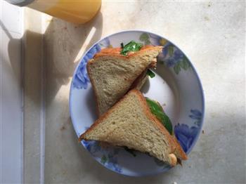 懒人快手早餐美味三明治的做法步骤6
