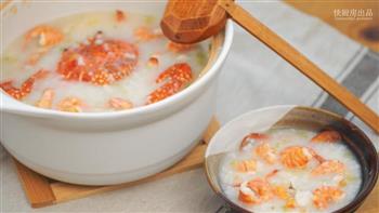 潮汕干贝虾蟹粥砂锅粥的做法步骤16