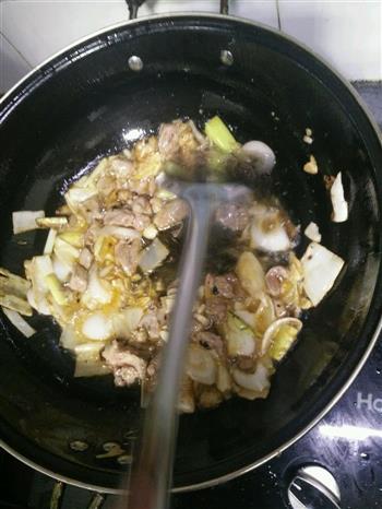 菠菜炒新疆羊肉的做法步骤4