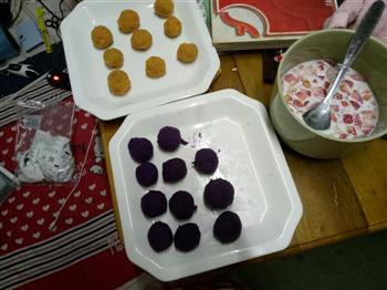 酸奶紫薯球的做法步骤3
