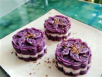 紫薯山药糕的做法步骤7