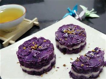 紫薯山药糕的做法步骤9