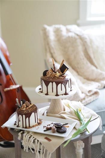 巧克力淋面蛋糕-祝自己生日快乐的做法步骤30