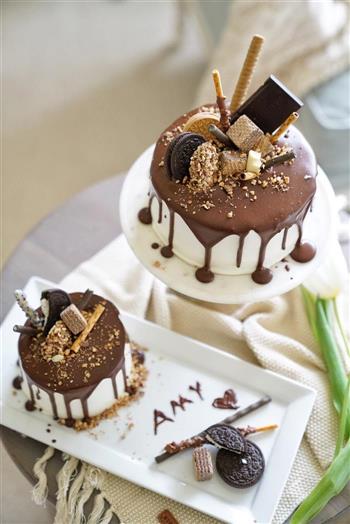 巧克力淋面蛋糕-祝自己生日快乐的做法步骤31