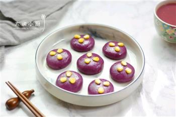奶香紫薯玉米饼的做法图解11
