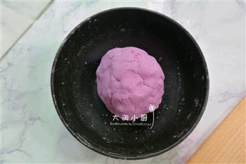 奶香紫薯玉米饼的做法图解4