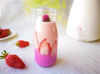 草莓紫薯奶昔的做法步骤7