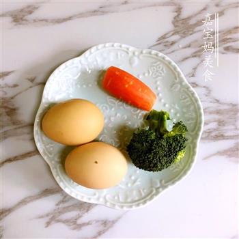 彩蔬鸡蛋羹的做法步骤1