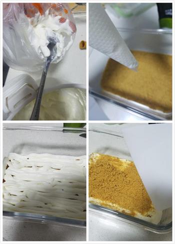 浓稠酸奶水果木糠蛋糕的做法步骤8