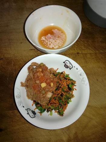 金枪鱼蔬菜吐司+红豆薏米山药糊的做法图解5