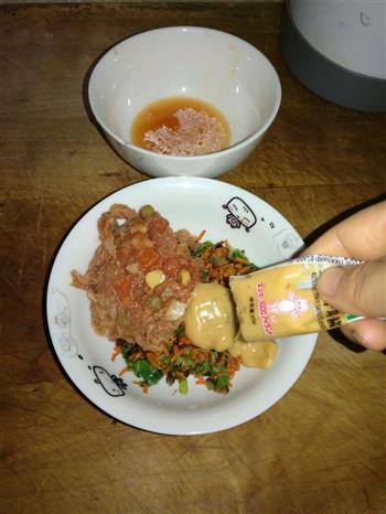 金枪鱼蔬菜吐司+红豆薏米山药糊的做法步骤6