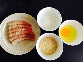 日式炸虾/黄金炸虾的做法步骤2