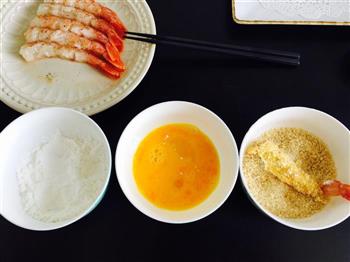日式炸虾/黄金炸虾的做法步骤3