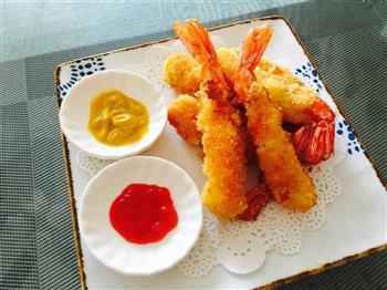 日式炸虾/黄金炸虾的做法步骤5