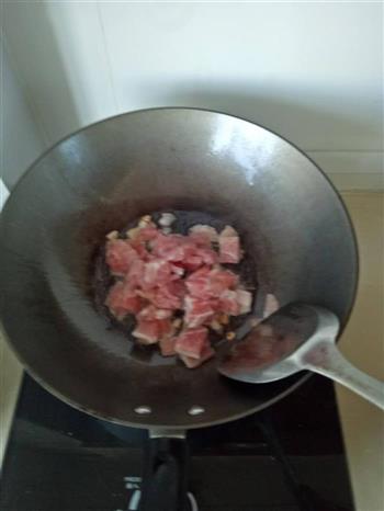 家常豆腐青椒炒肉的做法步骤5