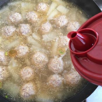 冬瓜肉丸汤+杂粮饭的做法步骤12