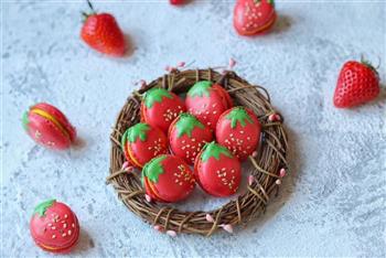 法式草莓马卡龙的做法步骤20
