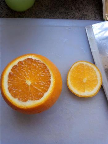 咳嗽偏方-盐蒸橙子的做法图解1