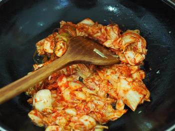 海鲜泡菜锅的做法步骤6