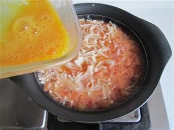 金针菇番茄蛋汤的做法步骤8